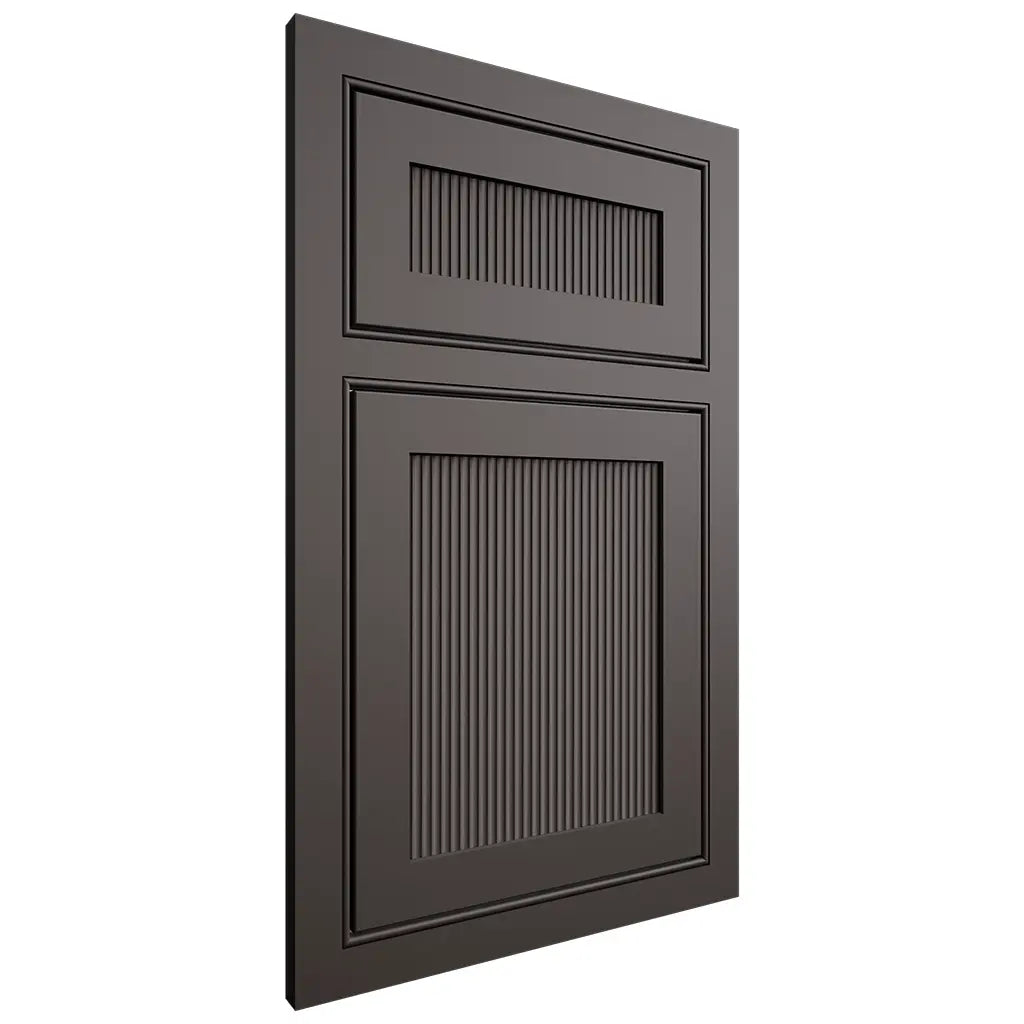Shiloh Cabinetry Beaded Inset Reeded Malibu Paintable Urbane Bronze Door