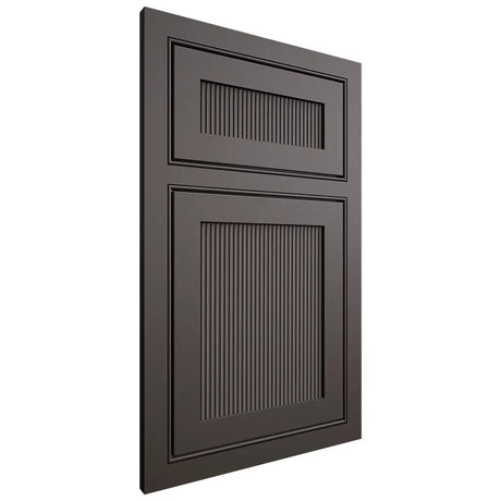 Shiloh Cabinetry Beaded Inset Reeded Malibu Paintable Urbane Bronze Door