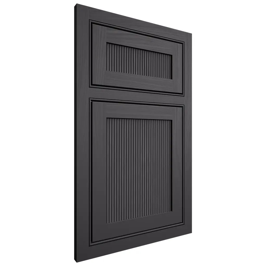 Shiloh Cabinetry Beaded Inset Reeded Malibu Poplar Plain Cut Cadet Door