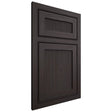 Shiloh Cabinetry Beaded Inset Reeded Malibu Poplar Plain Cut Carbon Door