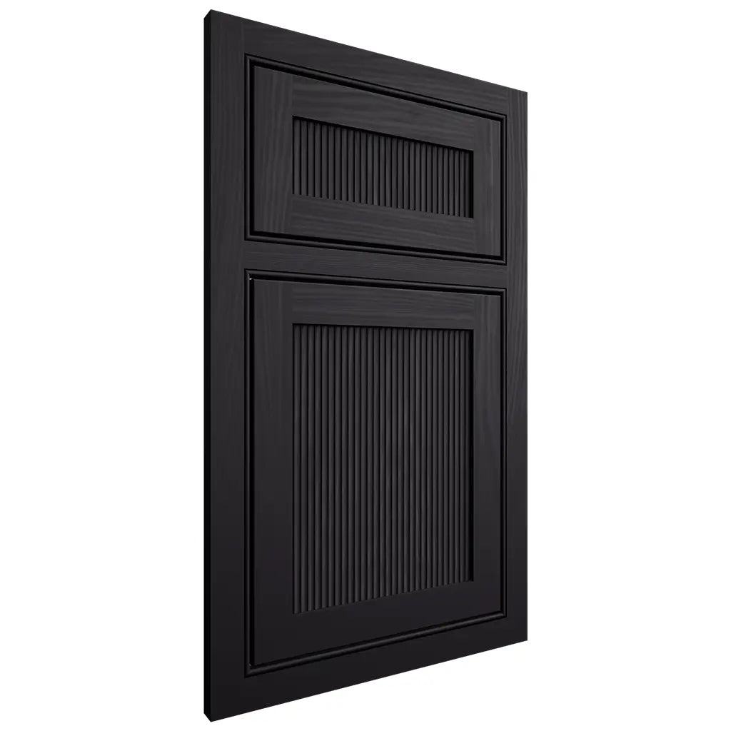 Shiloh Cabinetry Beaded Inset Reeded Malibu Poplar Plain Cut Harbor Door