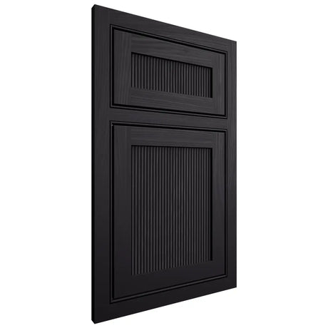 Shiloh Cabinetry Beaded Inset Reeded Malibu Poplar Plain Cut Harbor Door