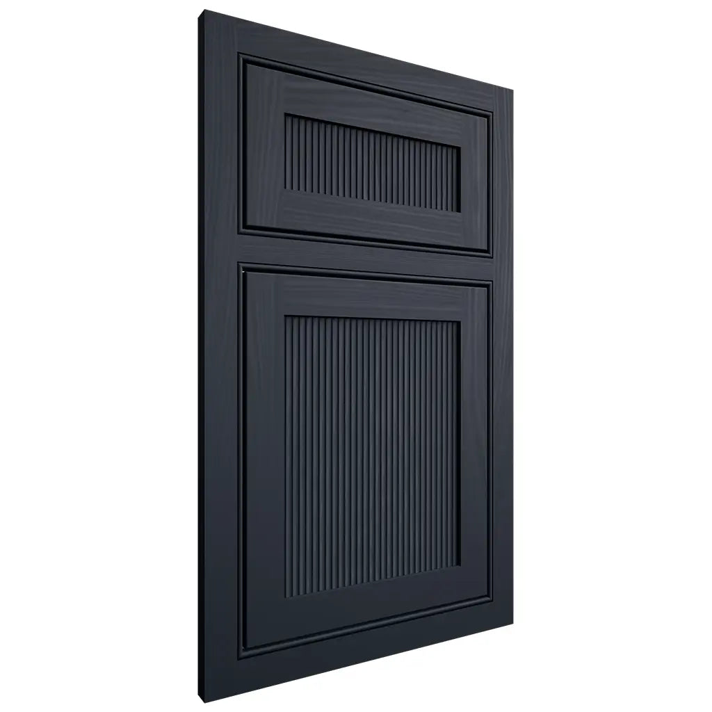 Shiloh Cabinetry Beaded Inset Reeded Malibu Poplar Plain Cut Hudson Door