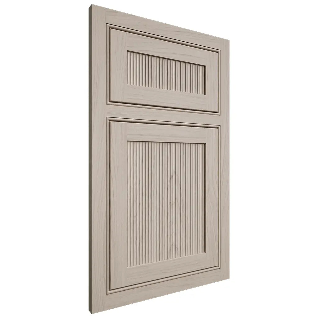 Shiloh Cabinetry Beaded Inset Reeded Malibu Poplar Plain Cut Seagull Door
