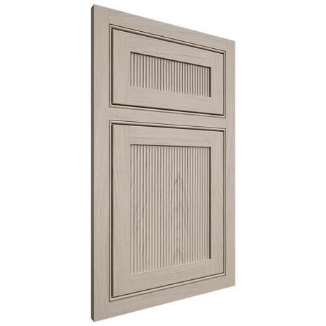 Shiloh Cabinetry Beaded Inset Reeded Malibu Poplar Plain Cut Seagull Door