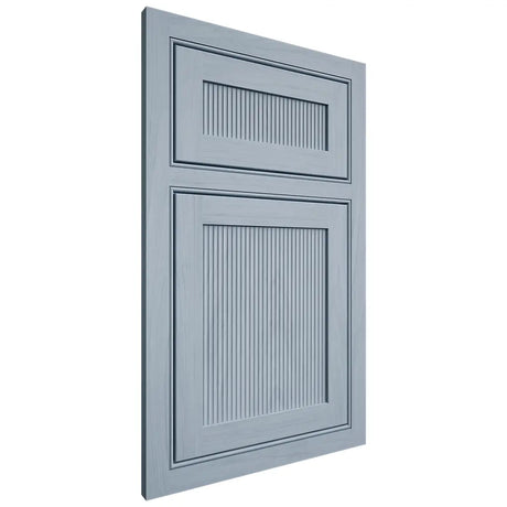 Shiloh Cabinetry Beaded Inset Reeded Malibu Poplar Plain Cut Sky Door