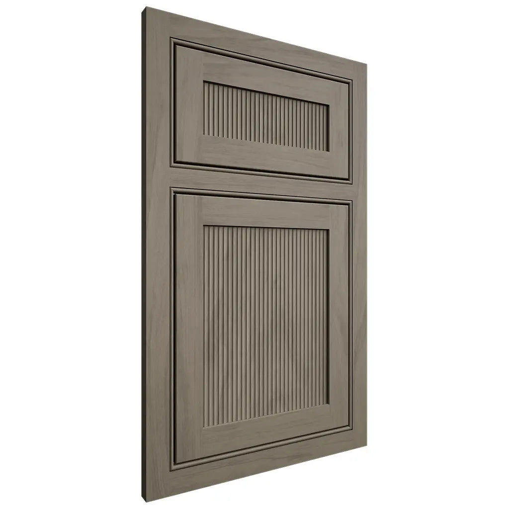 Shiloh Cabinetry Beaded Inset Reeded Malibu Poplar Plain Cut Sterling Door