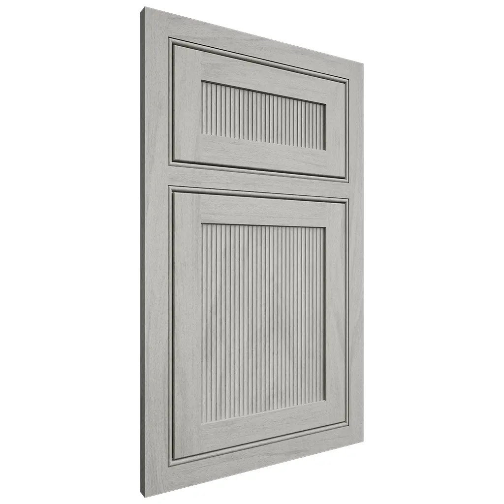 Shiloh Cabinetry Beaded Inset Reeded Malibu Poplar Plain Cut Stratus Door