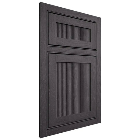 Shiloh Cabinetry Beaded Inset Reeded Malibu Red Oak Plain Cut Harbor Door