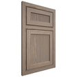 Shiloh Cabinetry Beaded Inset Reeded Malibu White Oak Plain Cut Almond Door