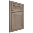 Shiloh Cabinetry Beaded Inset Reeded Malibu White Oak Quarter Sawn Almond Door