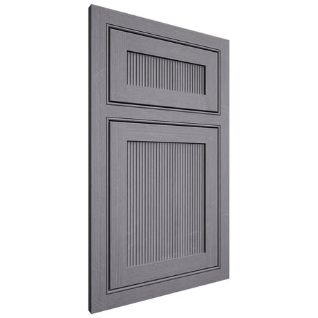 Shiloh Cabinetry Beaded Inset Reeded Malibu White Oak Quarter Sawn Cadet Door