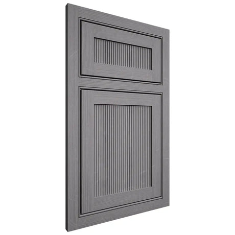 Shiloh Cabinetry Beaded Inset Reeded Malibu White Oak Quarter Sawn Sterling Door