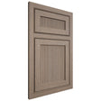 Shiloh Cabinetry Beaded Inset Reeded Malibu White Oak Rift Cut Almond Door