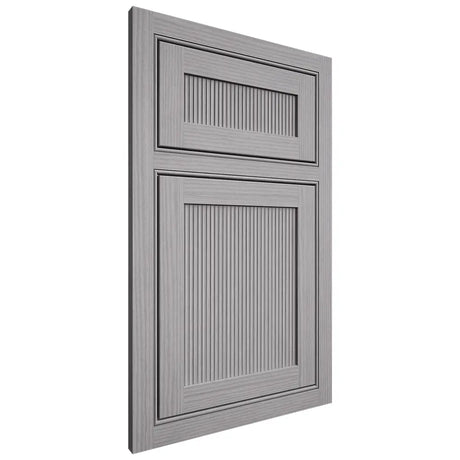 Shiloh Cabinetry Beaded Inset Reeded Malibu White Oak Rift Cut Stratus Door