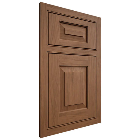 Shiloh Cabinetry Beaded Inset Richmond Alder Plain Cut Walnut Door