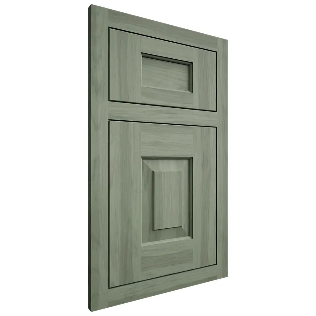 Shiloh Cabinetry Beaded Inset Richmond Hickory Plain Cut Moss Door