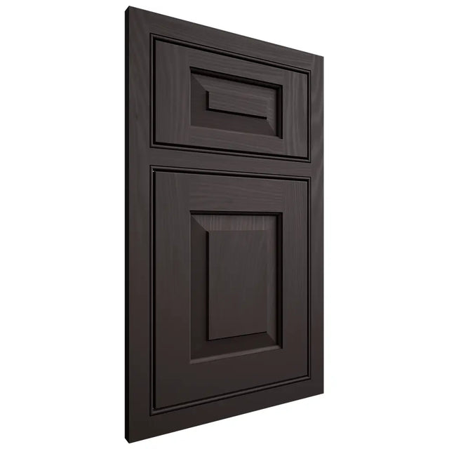 Shiloh Cabinetry Beaded Inset Richmond Poplar Plain Cut Carbon Door