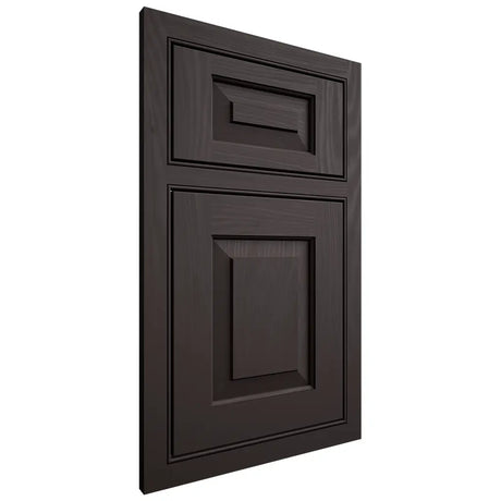 Shiloh Cabinetry Beaded Inset Richmond Poplar Plain Cut Carbon Door