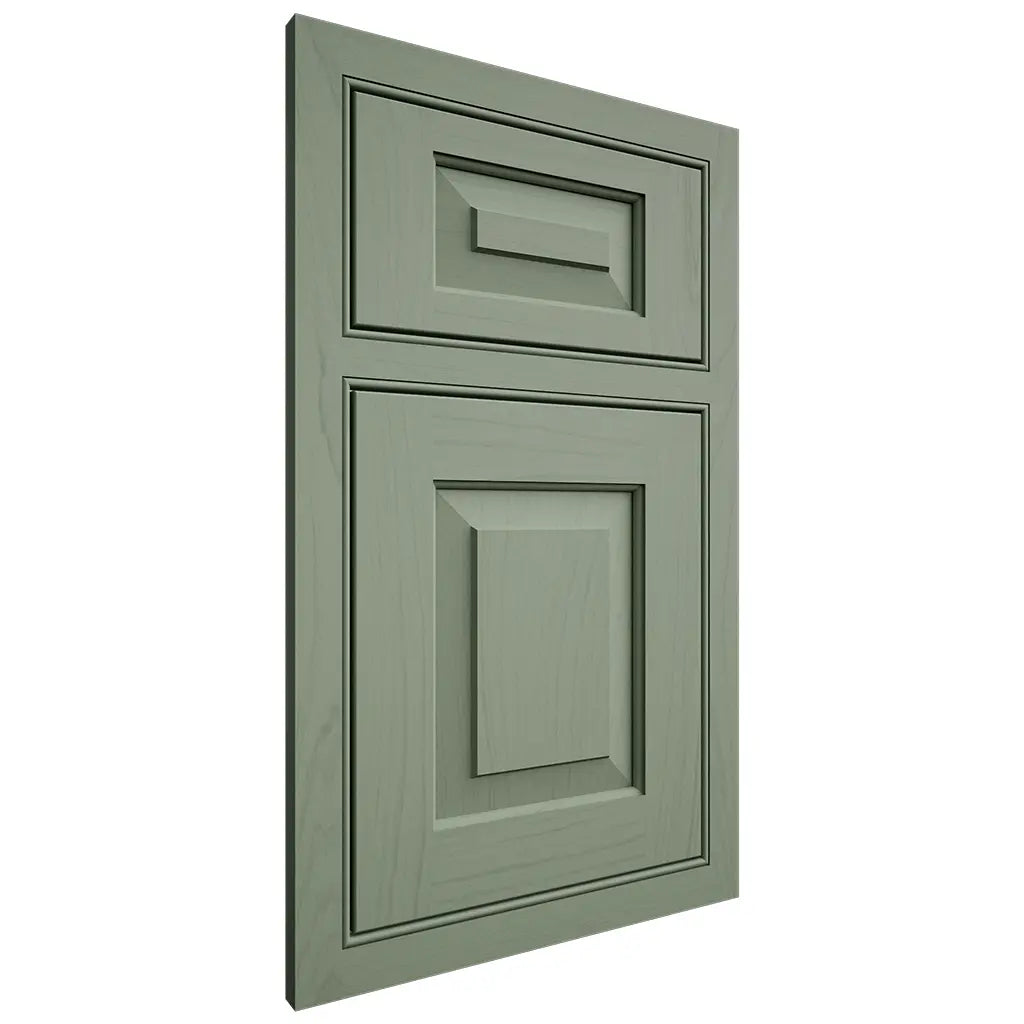 Shiloh Cabinetry Beaded Inset Richmond Poplar Plain Cut Moss Door
