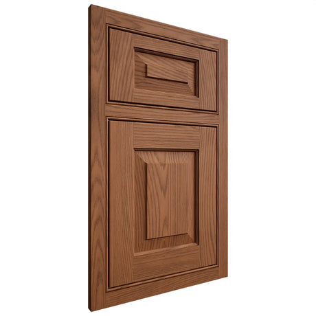Shiloh Cabinetry Beaded Inset Richmond Red Oak Plain Cut Braun Door