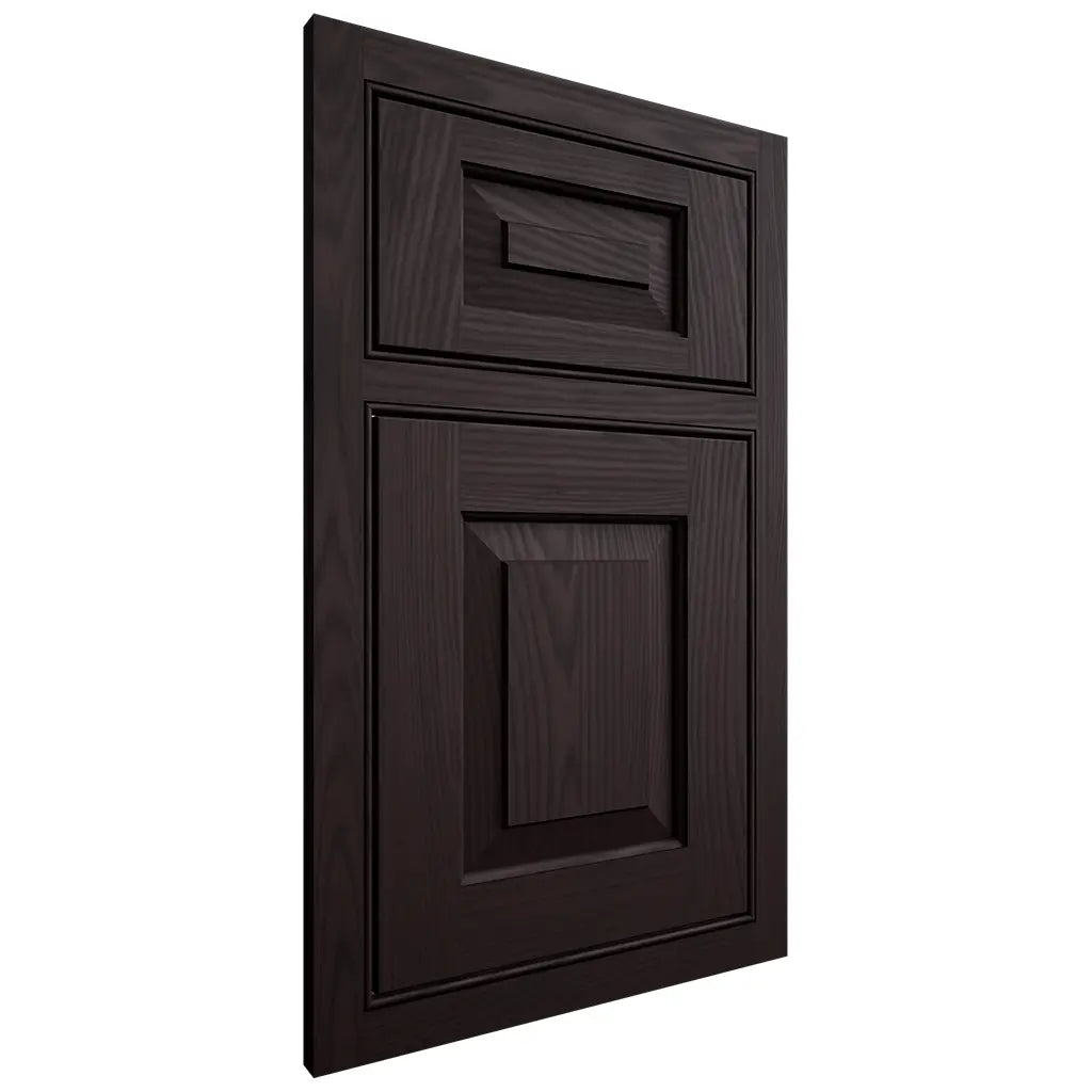 Shiloh Cabinetry Beaded Inset Richmond Red Oak Plain Cut Espresso Door