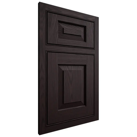 Shiloh Cabinetry Beaded Inset Richmond Red Oak Plain Cut Espresso Door