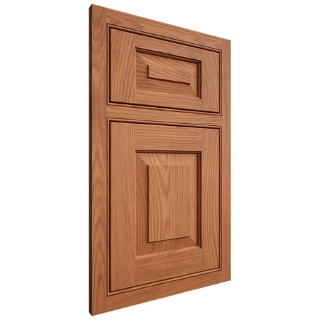 Shiloh Cabinetry Beaded Inset Richmond Red Oak Plain Cut Harvest Door