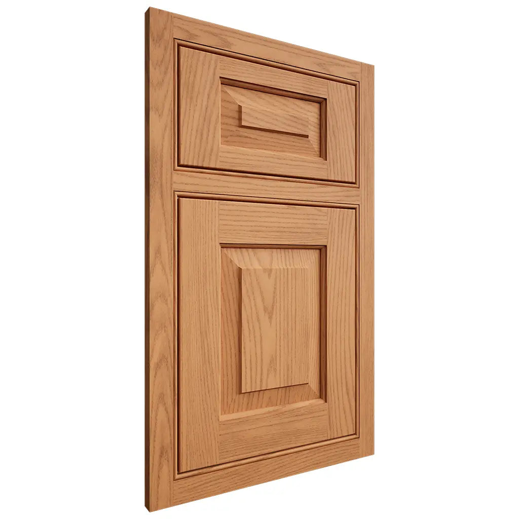 Shiloh Cabinetry Beaded Inset Richmond Red Oak Plain Cut Medium Door