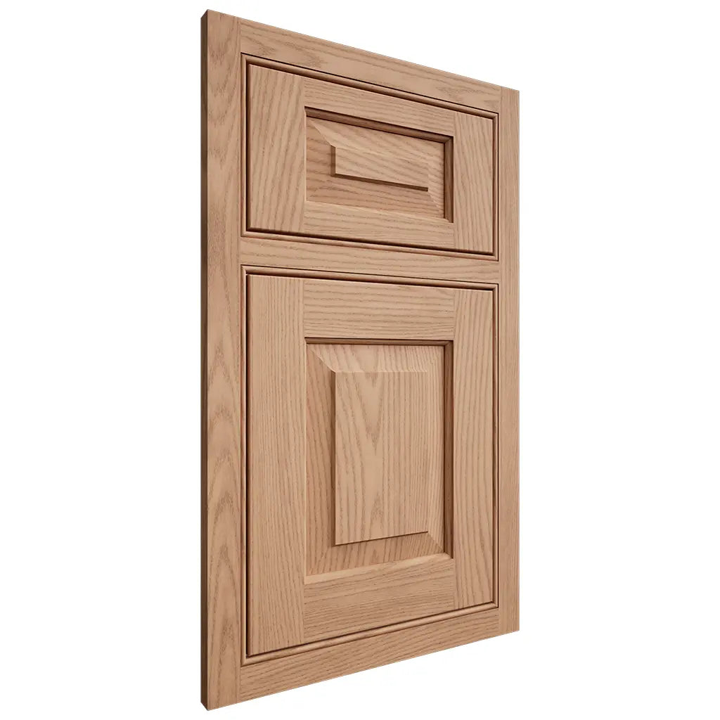 Shiloh Cabinetry Beaded Inset Richmond Red Oak Plain Cut Natural Door