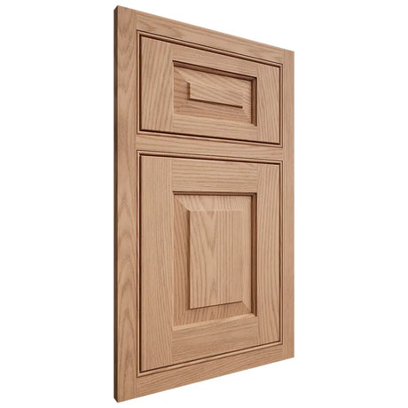 Shiloh Cabinetry Beaded Inset Richmond Red Oak Plain Cut Natural Door