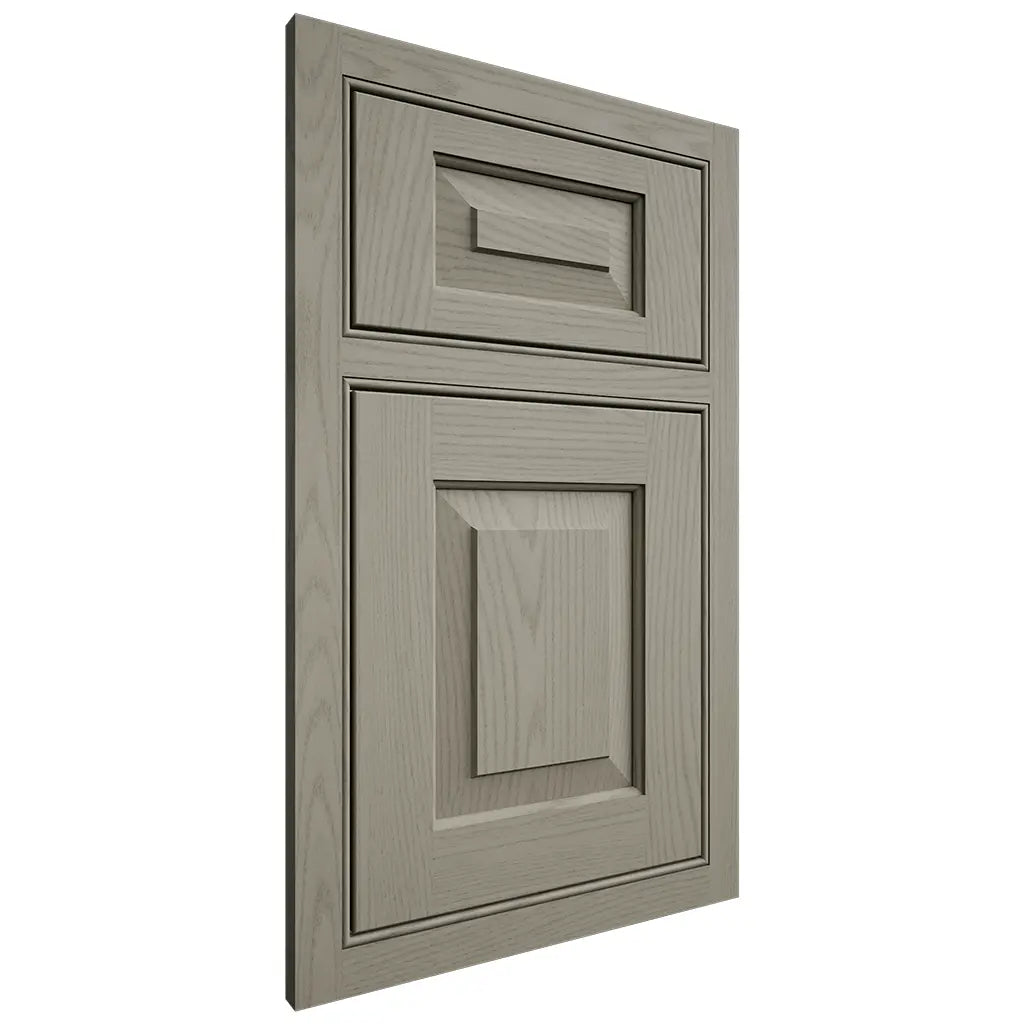 Shiloh Cabinetry Beaded Inset Richmond Red Oak Plain Cut Thyme Door