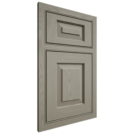 Shiloh Cabinetry Beaded Inset Richmond Red Oak Plain Cut Thyme Door