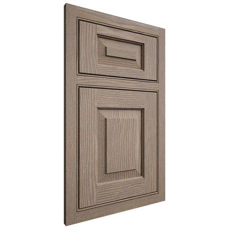 Shiloh Cabinetry Beaded Inset Richmond White Oak Plain Cut Almond Door
