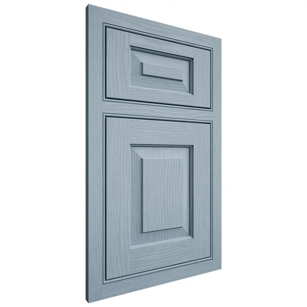 Shiloh Cabinetry Beaded Inset Richmond White Oak Plain Cut Sky Door
