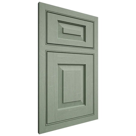 Shiloh Cabinetry Beaded Inset Richmond White Oak Quarter Sawn Moss Door