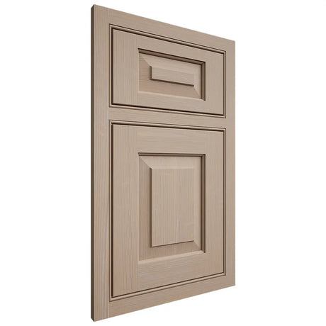 Shiloh Cabinetry Beaded Inset Richmond White Oak Quarter Sawn Straw Door