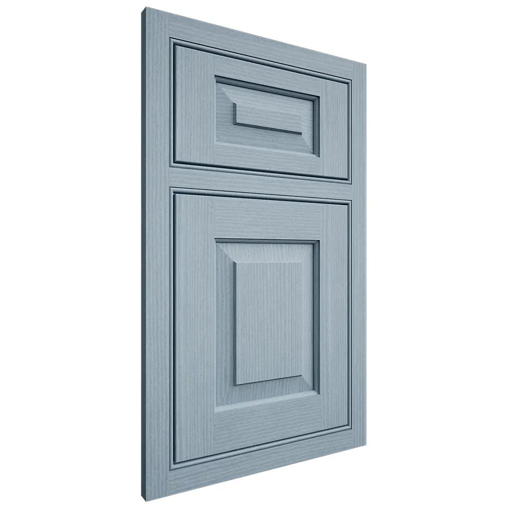 Shiloh Cabinetry Beaded Inset Richmond White Oak Rift Cut Sky Door