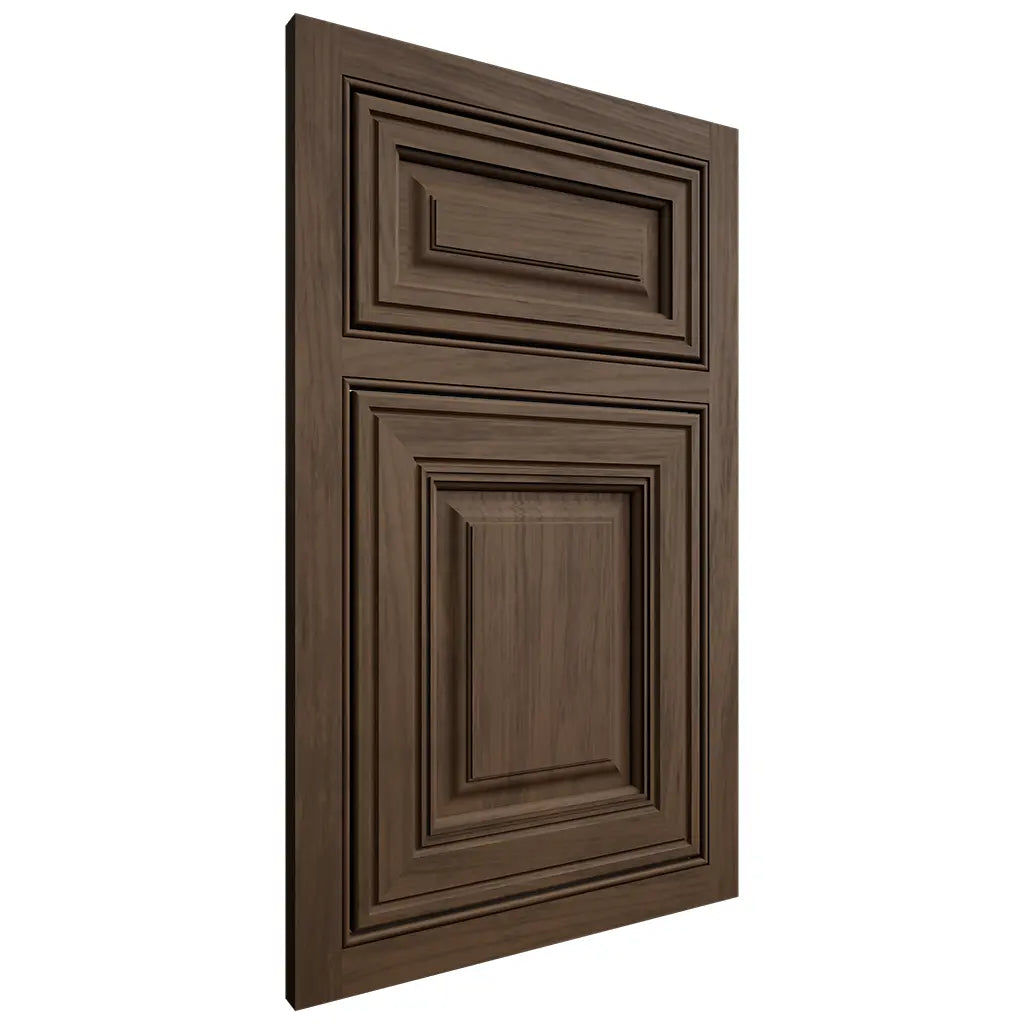 Shiloh Cabinetry Beaded Inset Savannah Alder Plain Cut Caviar Door