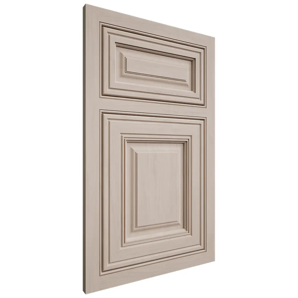Shiloh Cabinetry Beaded Inset Savannah Alder Plain Cut White Sands Door