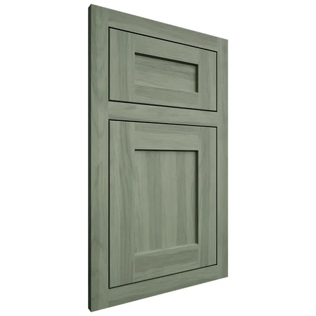 Shiloh Cabinetry Beaded Inset Savannah Hickory Plain Cut Moss Door