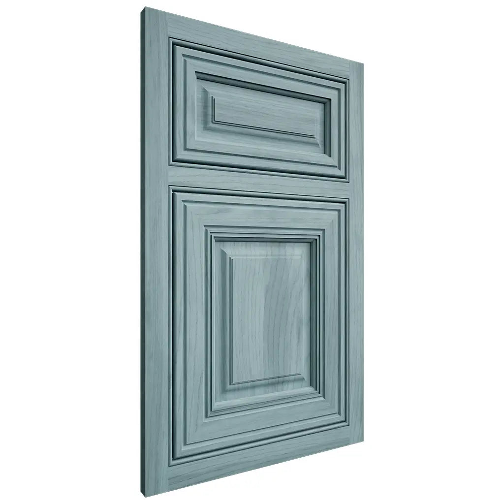 Shiloh Cabinetry Beaded Inset Savannah Hickory Plain Cut Sky Door