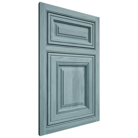 Shiloh Cabinetry Beaded Inset Savannah Hickory Plain Cut Sky Door