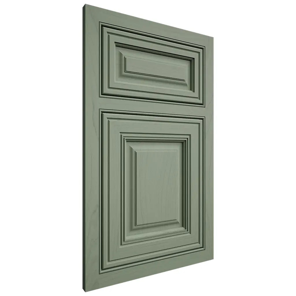 Shiloh Cabinetry Beaded Inset Savannah Poplar Plain Cut Moss Door