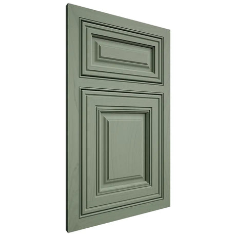 Shiloh Cabinetry Beaded Inset Savannah Poplar Plain Cut Moss Door