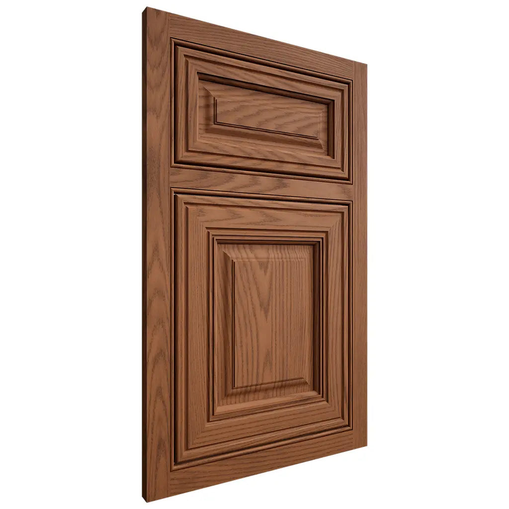 Shiloh Cabinetry Beaded Inset Savannah Red Oak Plain Cut Braun Door