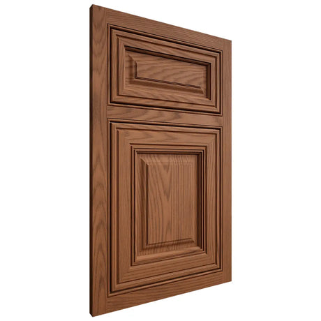 Shiloh Cabinetry Beaded Inset Savannah Red Oak Plain Cut Braun Door