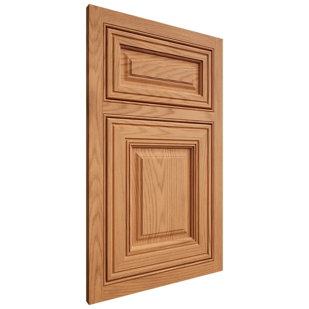 Shiloh Cabinetry Beaded Inset Savannah Red Oak Plain Cut Medium Door