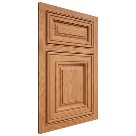 Shiloh Cabinetry Beaded Inset Savannah Red Oak Plain Cut Medium Door