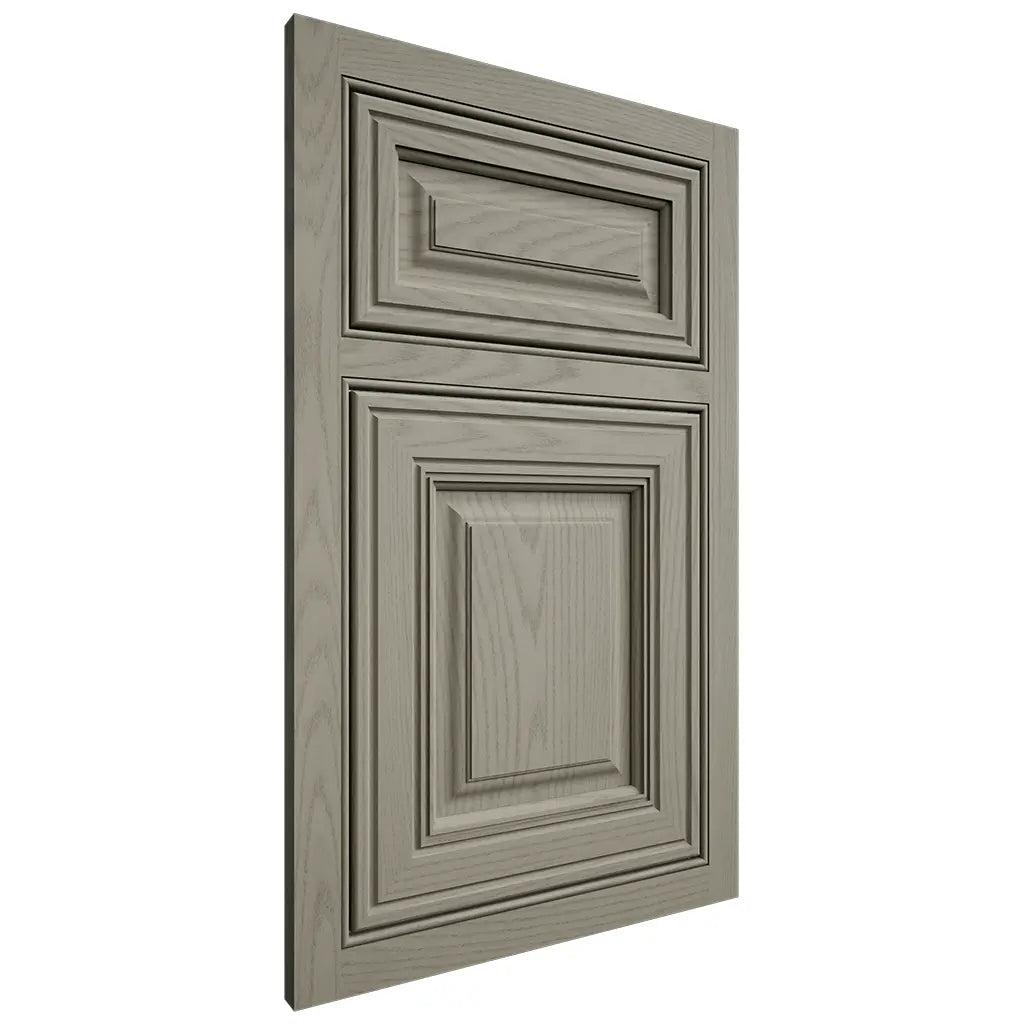 Shiloh Cabinetry Beaded Inset Savannah Red Oak Plain Cut Thyme Door